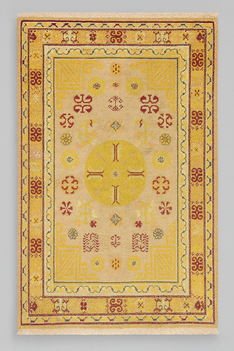 Antique Khotan Samarkand Rug, circa 1910's, size 4' 9" x 8' 9"