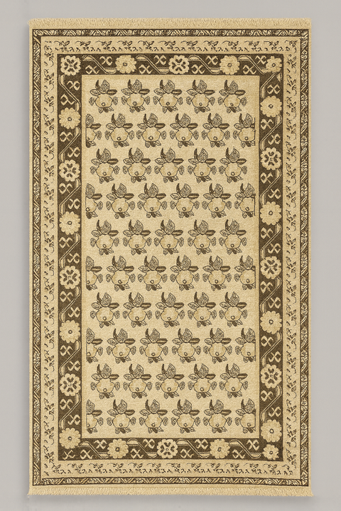 Antique Khotan Samarkand Rug, circa 1910's, size 4' 6" x 9"