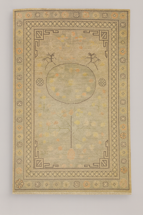 Antique Khotan Samarkand Rug, circa 1910's, size 4' 10" x 9' 4"