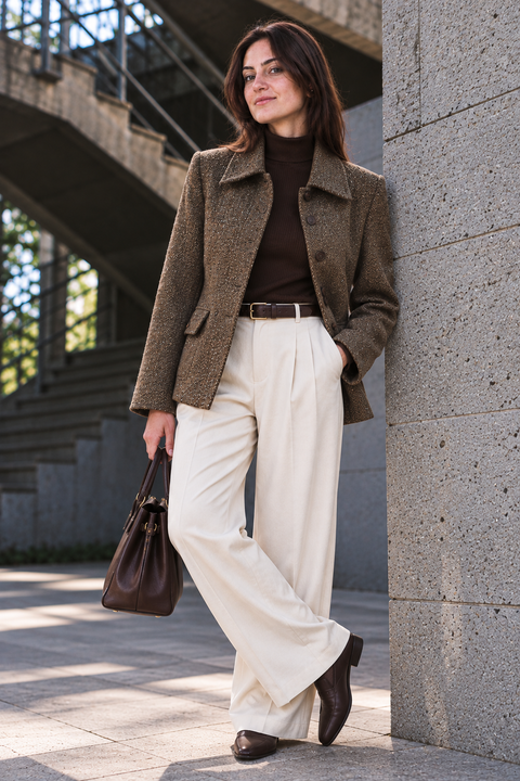 The Elan Belted Wool Jacket