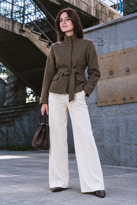 The Elan Belted Wool Jacket