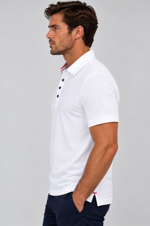 Buki Cinqo Polo - White