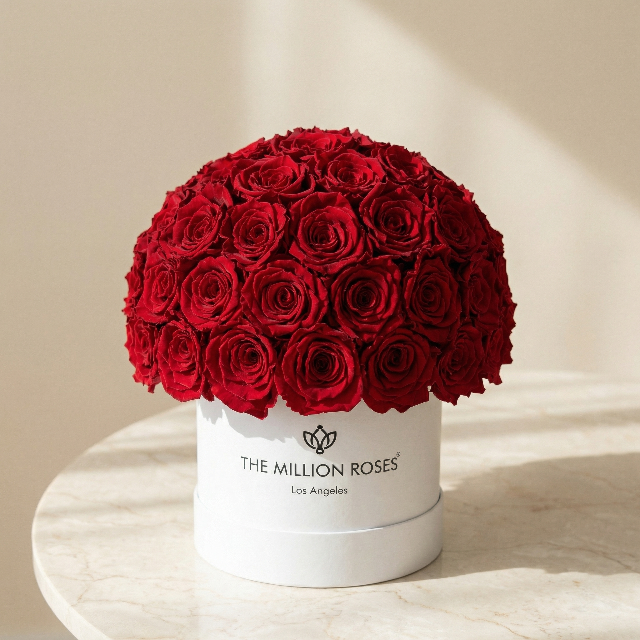 Classic White Superdome Box | Red Roses