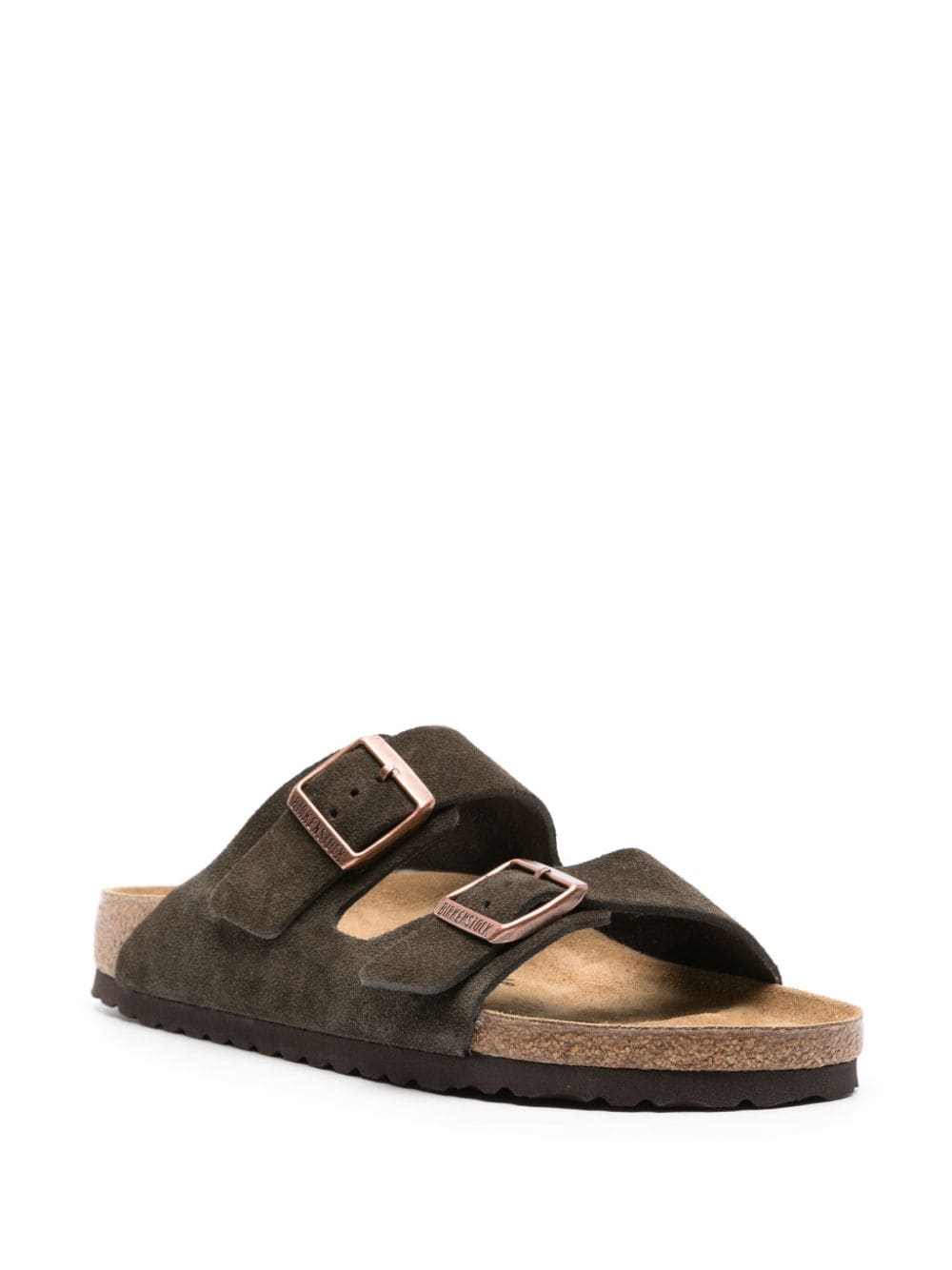Coffee Brown Suede Comfortable Everyday Flat Sandals
