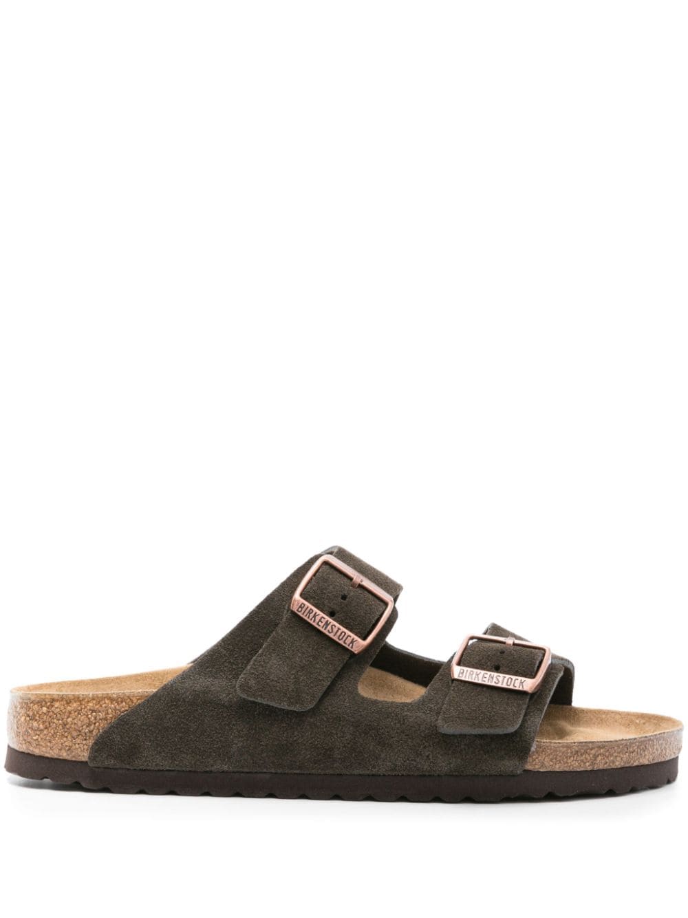 Coffee Brown Suede Comfortable Everyday Flat Sandals