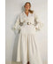Collared Long Ruffle Sleeve Dress