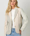 Color Blocked Sport Coat - Oatmeal