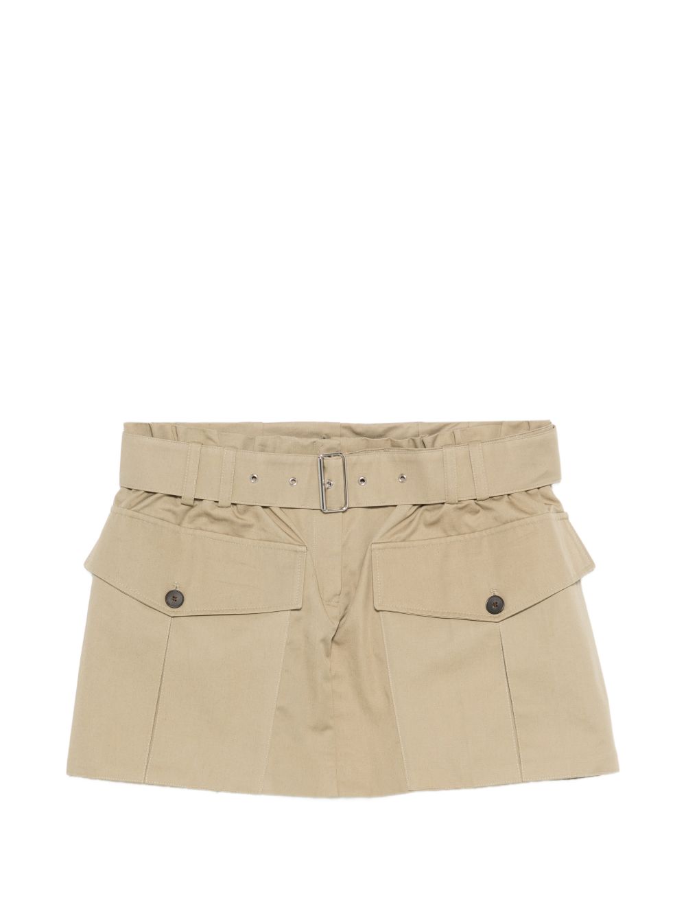 Cotton Blend Skirt with Button Detail for Breathable Comfort