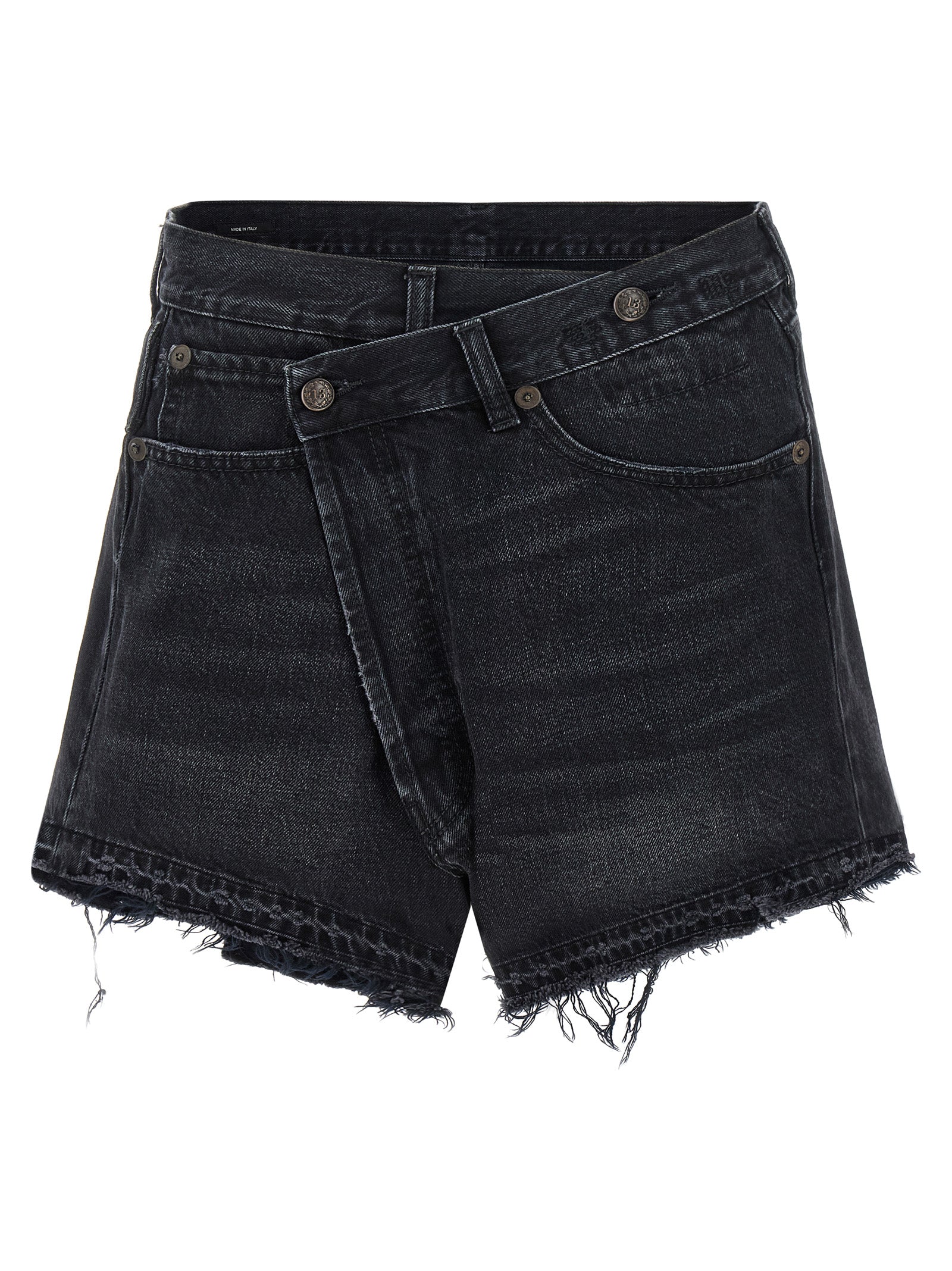 Cotton Denim Cross-Over Shorts for Summer Comfort