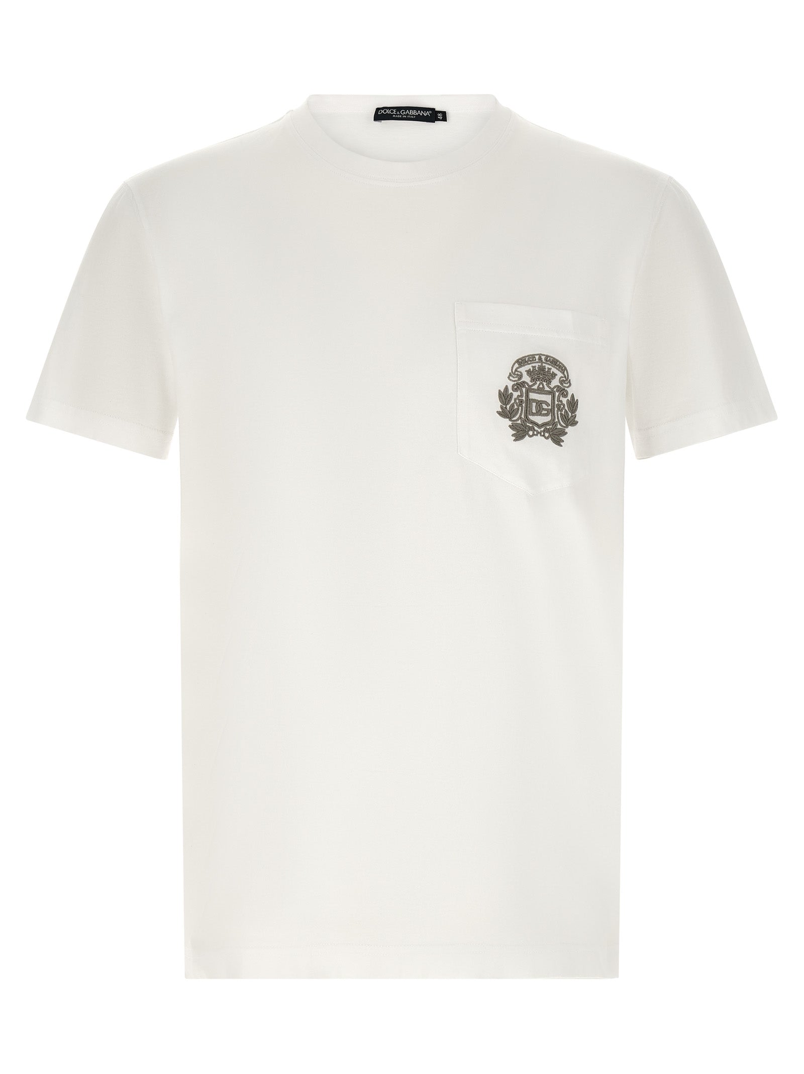 Cotton Embroidered Crew Neck T-Shirt for Comfort