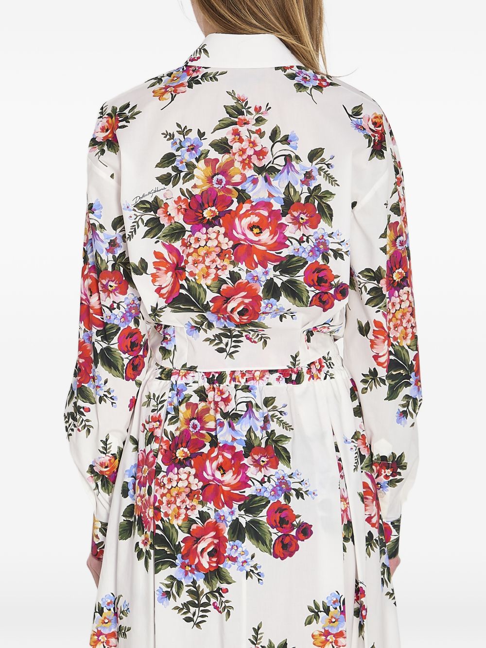 Cotton Floral Print Knotted Summer Shirt