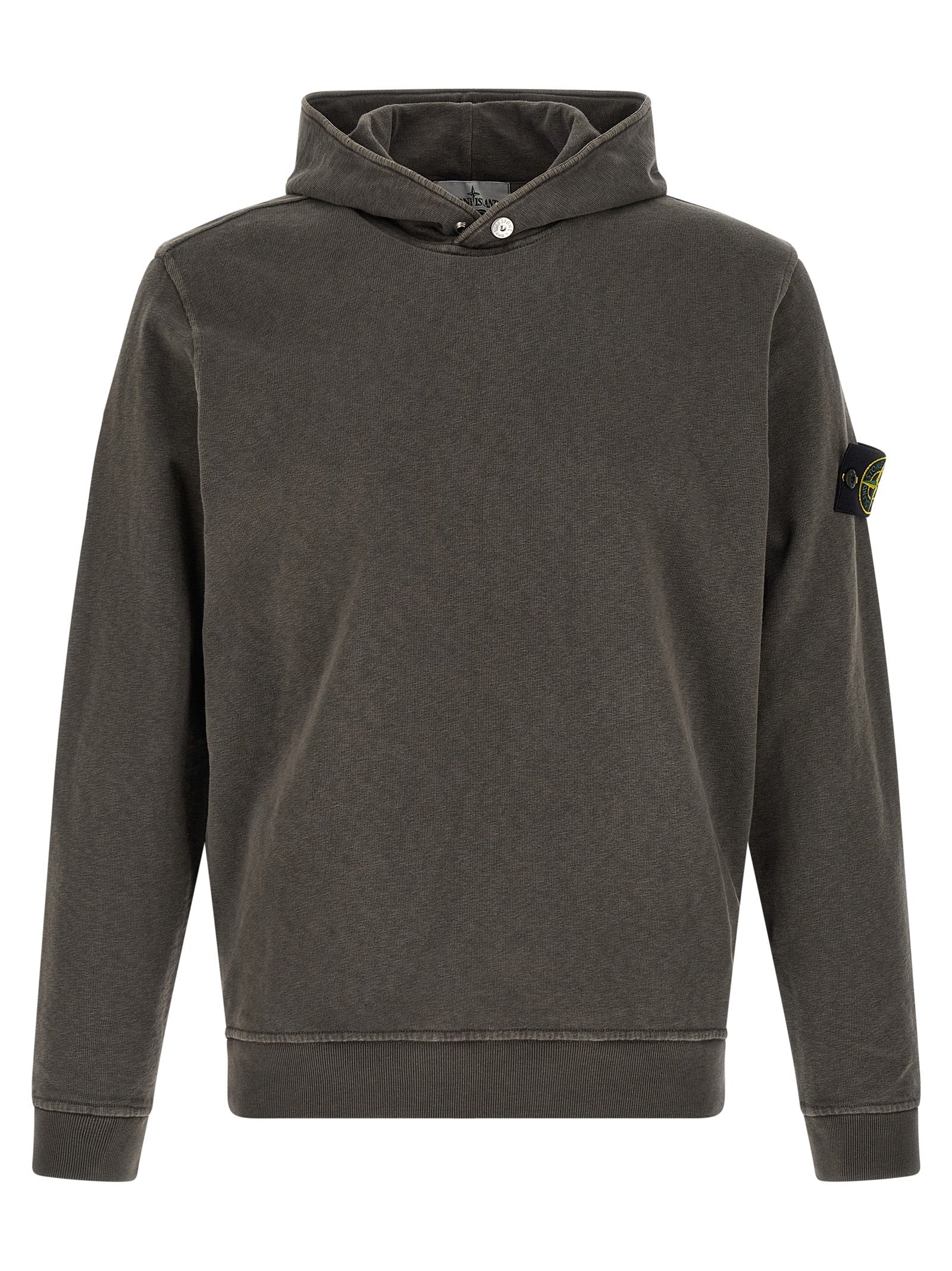 Cotton Hoodie with Flamed Effect for Everyday Comfort