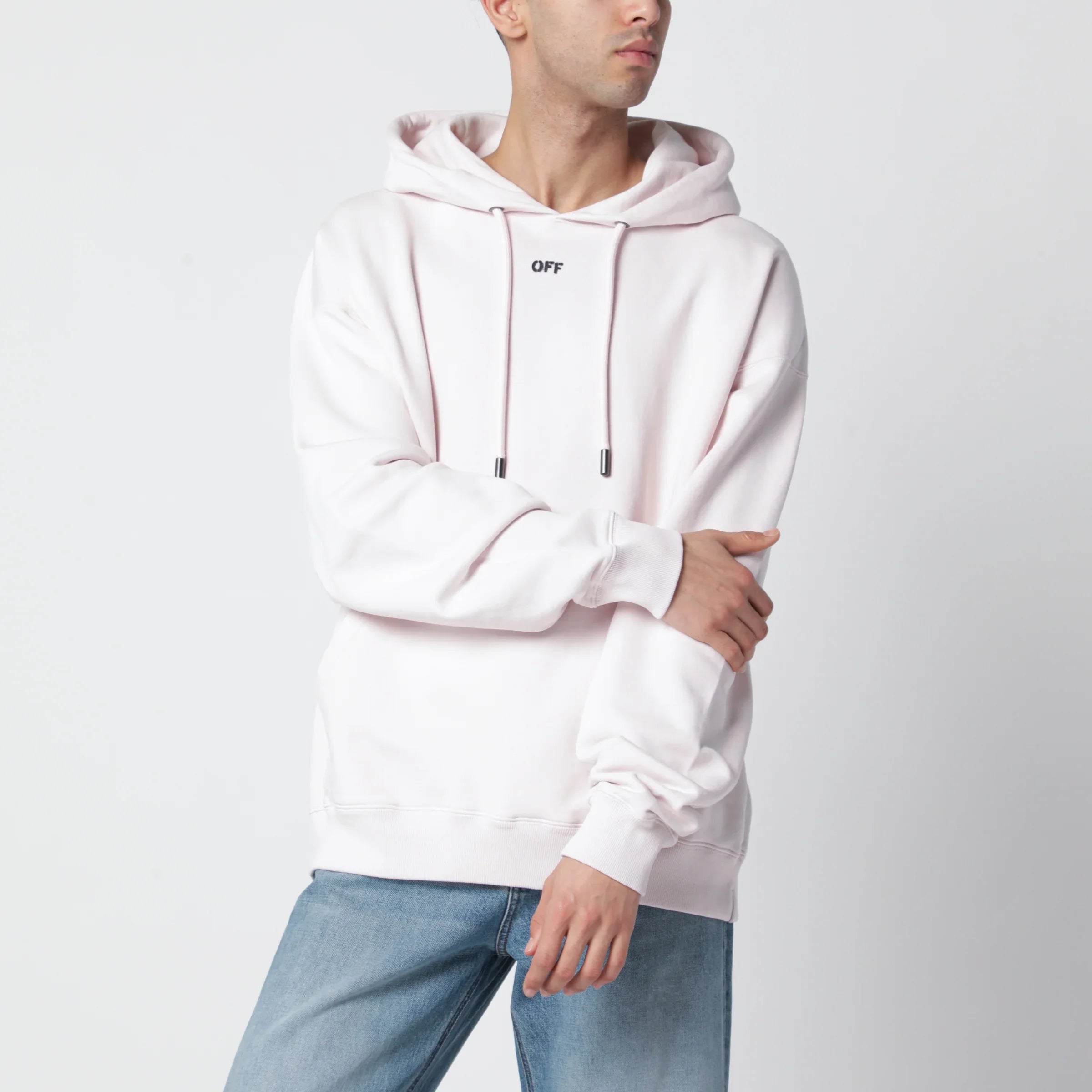 Cotton Hoodie with Paint Arrow Logo for Everyday Comfort