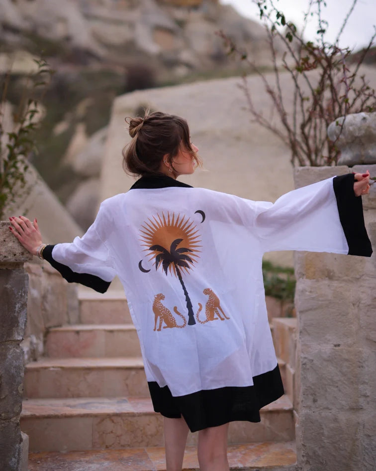 Cotton Tiger Robe Beachwear