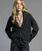 Cropped Shawl Lapel Cardigan - Candice Cardigan EBONY