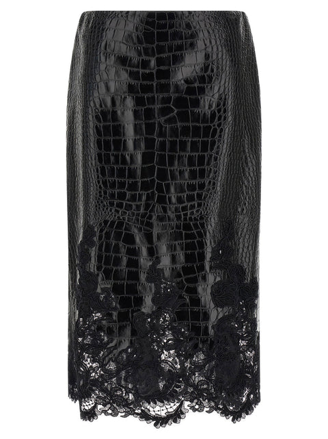 Ermanno Scervino Skirt With Lace