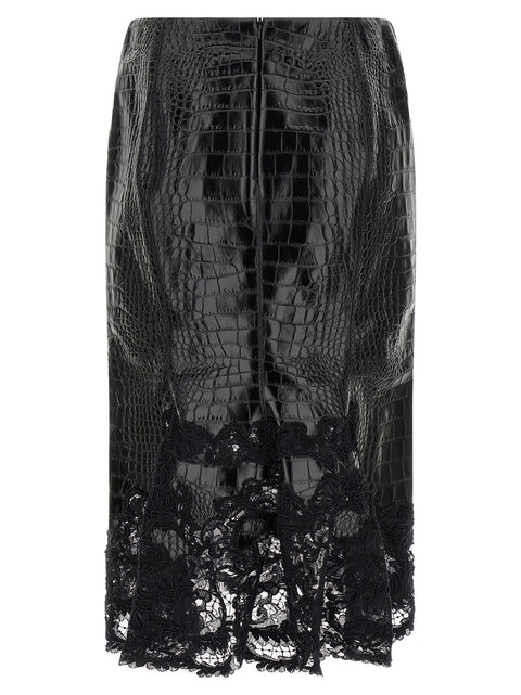Ermanno Scervino Skirt With Lace
