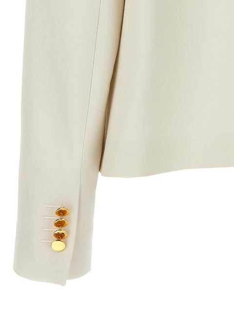 Kiton Cropped Double-breasted Jacket