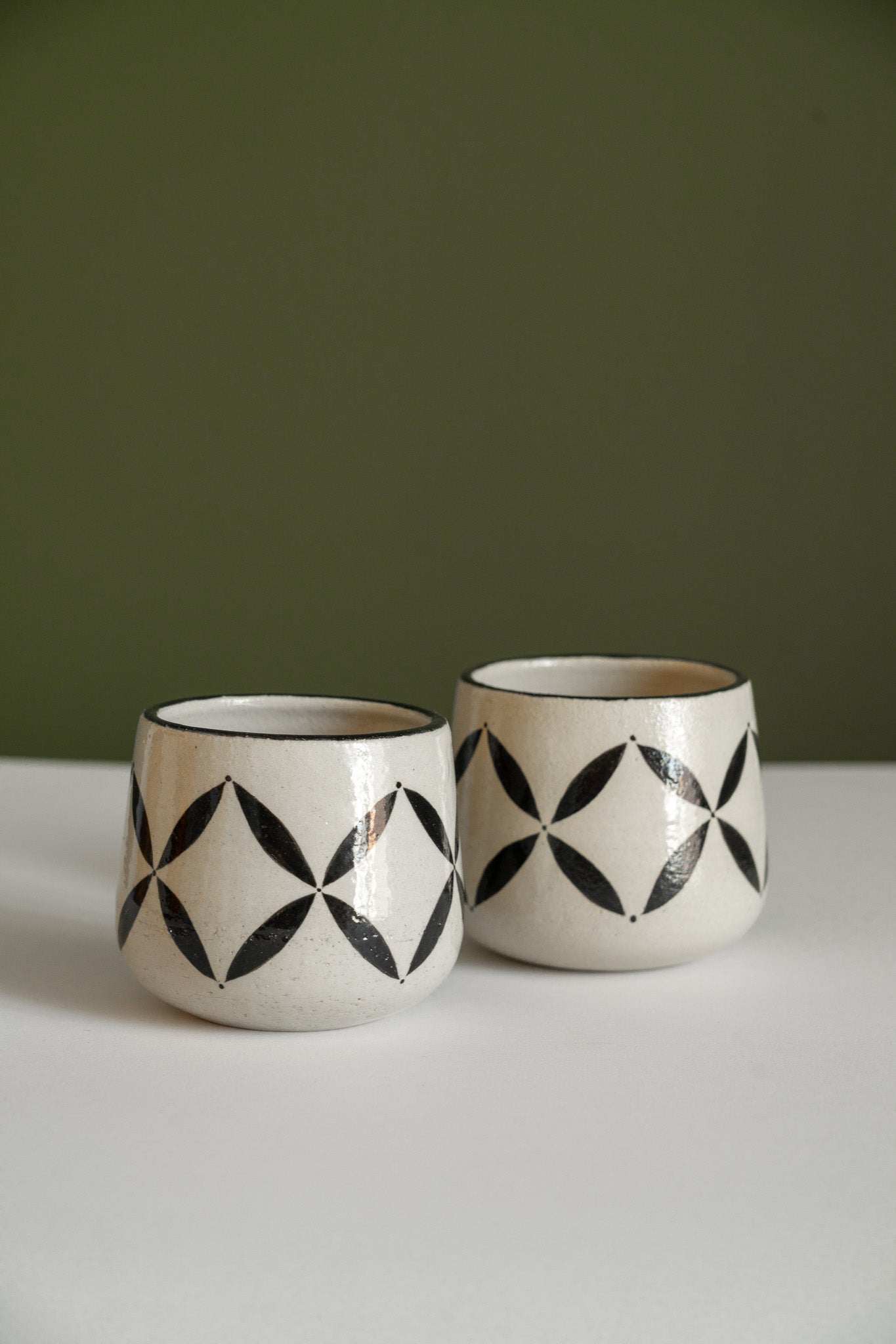 Hand Painted Coffee Mug : Handmade Stoneware Heritage Collection