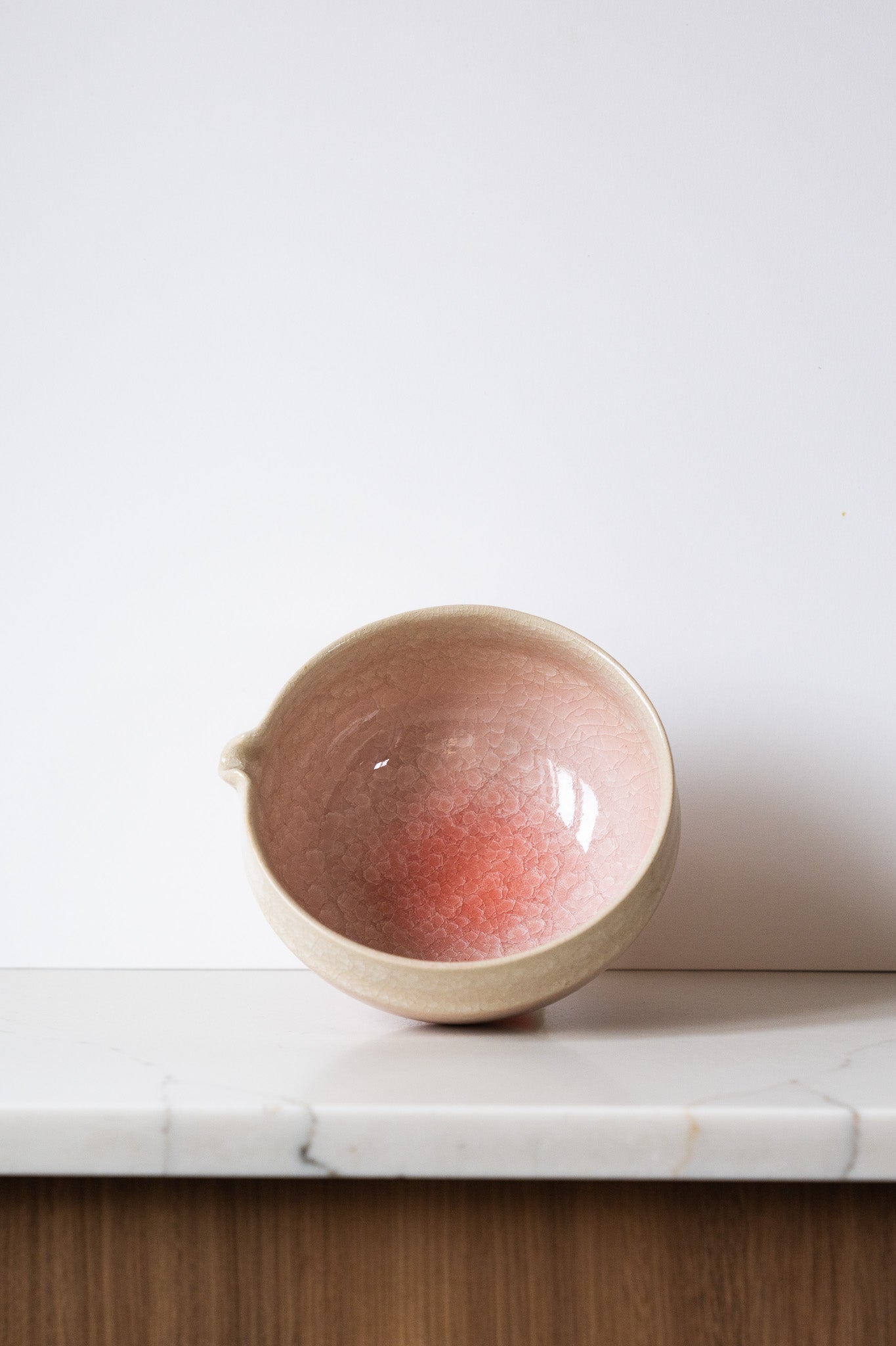 Handmade Ceramic Matcha Bowl with Spout & Matching Cup Set