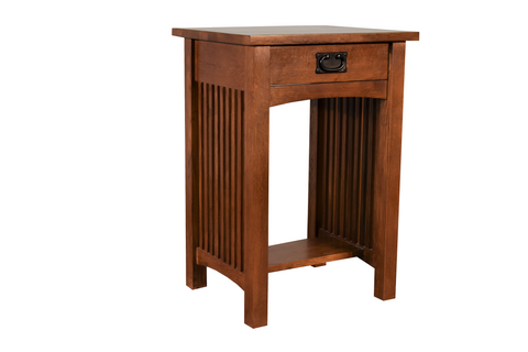 Mission 1 Drawer Spindle End Table (Pre-Order Micheal's Cherry Only)