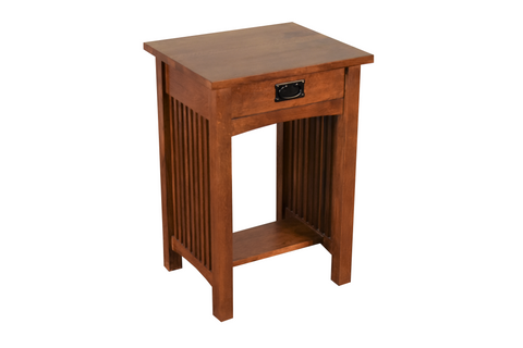 Mission 1 Drawer Spindle End Table (Pre-Order Micheal's Cherry Only)