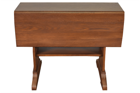 Mission Solid Oak Drop Leaf Dining Table - Walnut (W1)