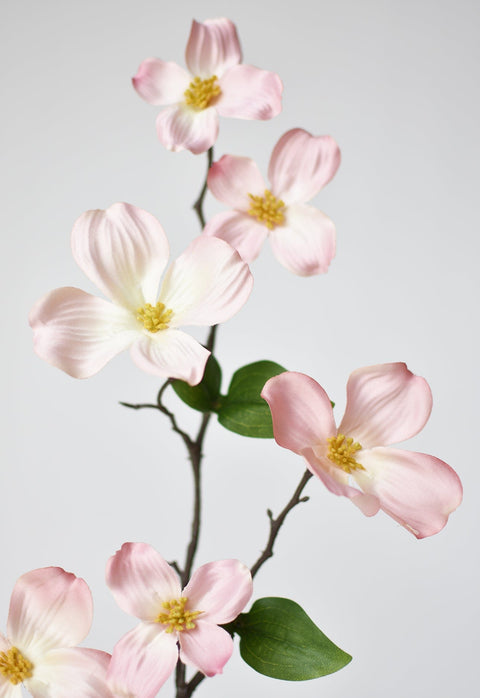 29" Faux Dogwood Branch Stem Blush