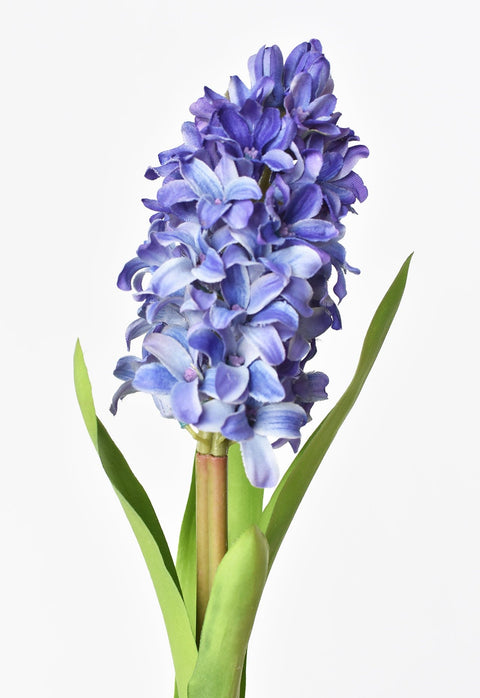 12.5" Faux Hyacinth Purple Violet Stem