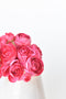 10.5" Faux Dark Pink Ranunculus Stem Bundle