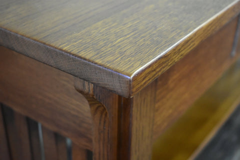 Mission 1 Drawer Crofter Style Console Table - Michael's Cherry Stain