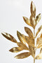 19" Faux Gold Bay leaf Stem