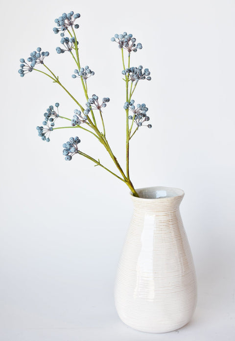 28.5" Faux Blue Berry Spray