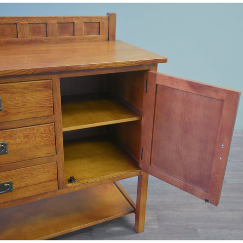 Mission Turner Sideboard-3 Drawers-2 Doors-Michael's Cherry (MC-A)-58"