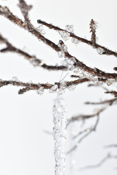 37" Iced Branch with Acrylic Icicles