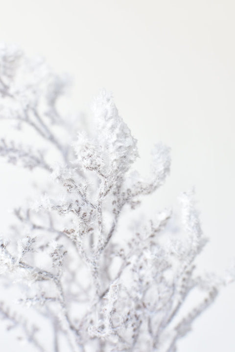 29.5" Faux Flocked Twig Bundle (3 Stems)