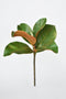 14" Faux Magnolia Leaf Stem