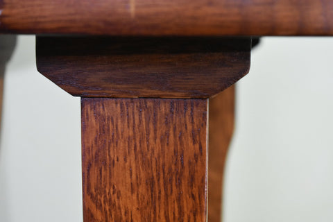 Arts and Crafts / Mission Style Oak Round End Table