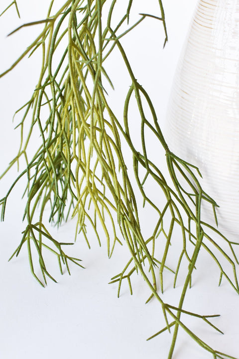 24" Faux Pencil Cactus Hanging Succulent Bush