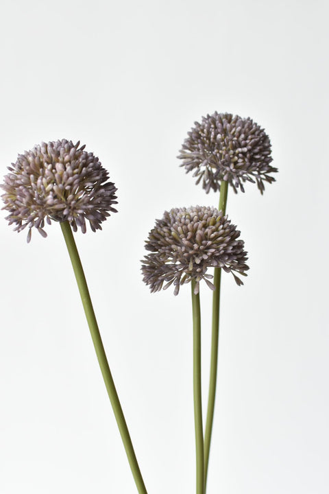 17.5" Faux Purple Allium Spray Stem