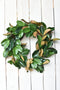 27" Faux Magnolia Leaf Wreath