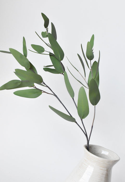 31" Faux Eucalyptus Leaf Stem