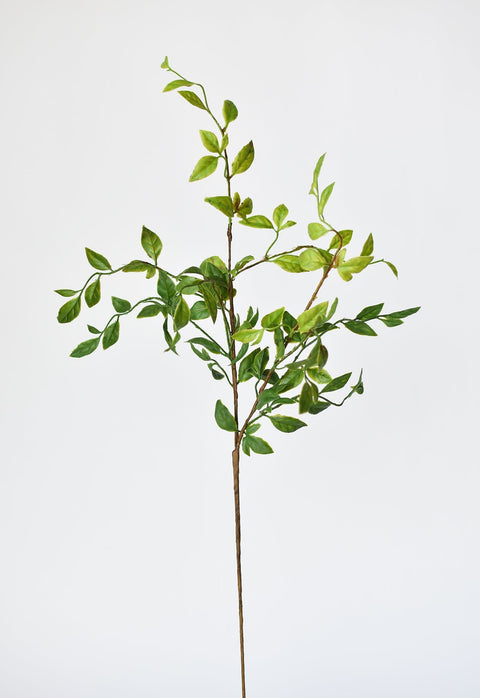 32" Faux Nandina Leaf Stem