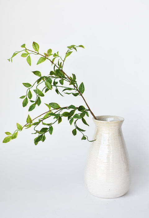 32" Faux Nandina Leaf Stem