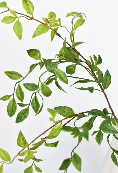 32" Faux Nandina Leaf Stem
