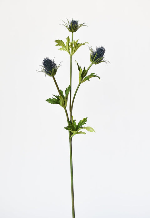 32.5" Faux Blue Thistle Stem