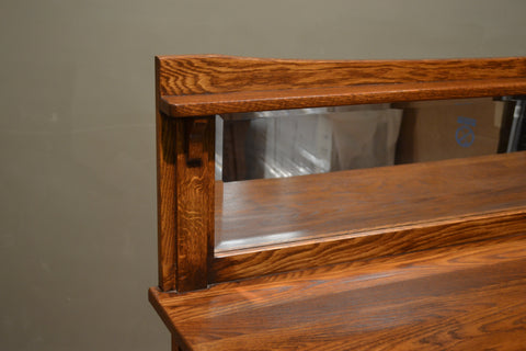 Pre-Order Mission Buffet Cabinet with Mirror - Dark - 50"