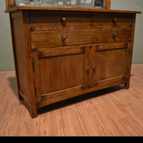 Pre-Order Mission Buffet Cabinet with Mirror - Dark - 50"