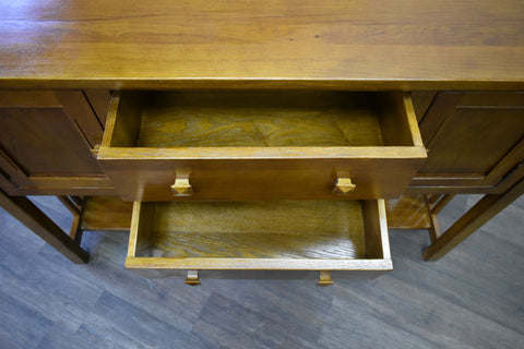 Mission 2 Door, 2 Drawer Console Table - Michael's Cherry - 52"