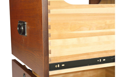 Mission Oak 2-Drawer File Cabinet w/ Writing Tray – MC